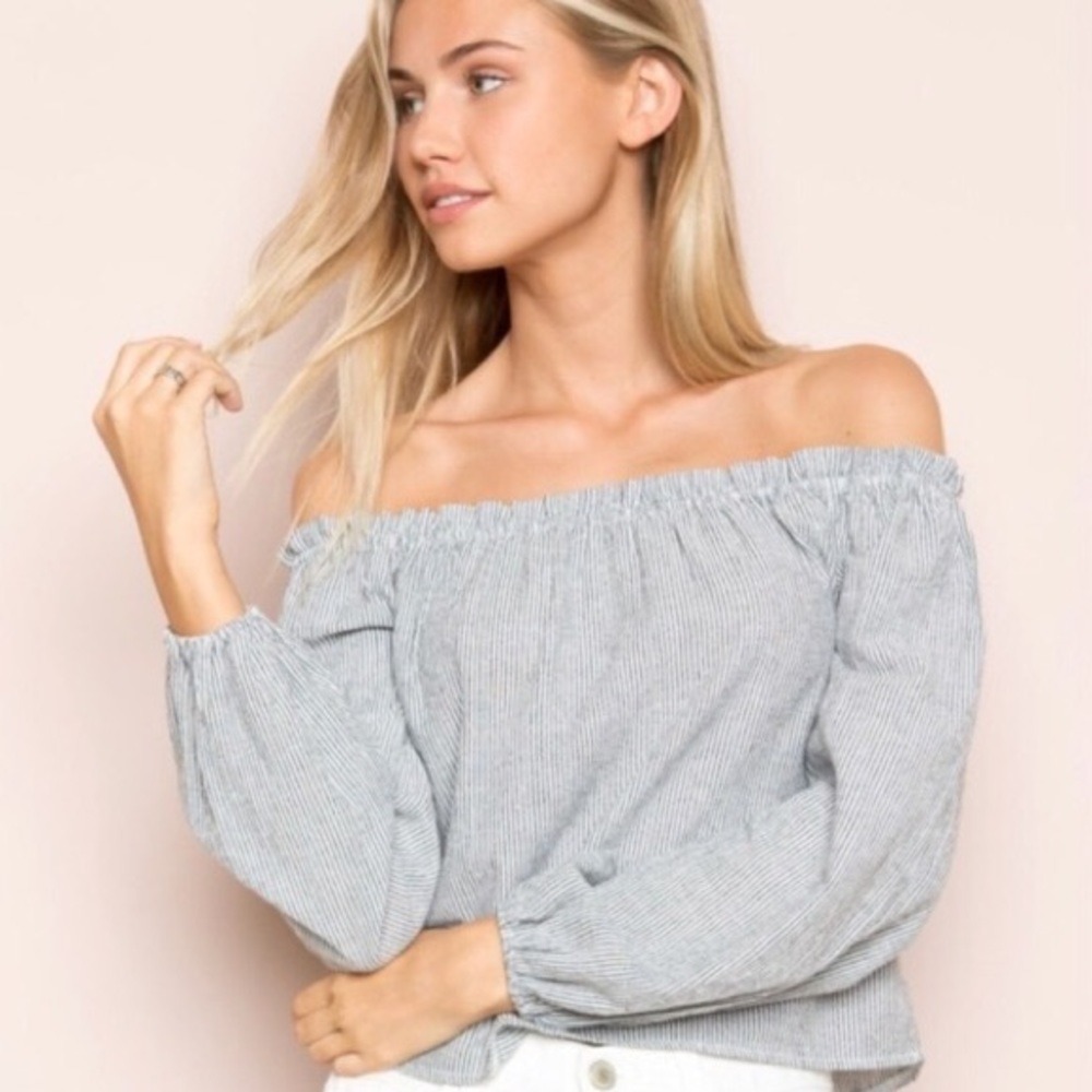 Brandy Melville Pinstripe Top
